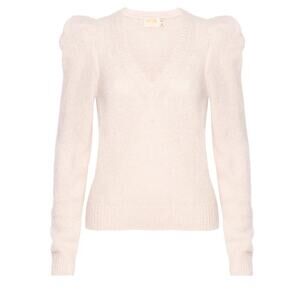 Nation LTD Lara Puff Sleeve Baby Alpaca Merino Wool Blend Sweater